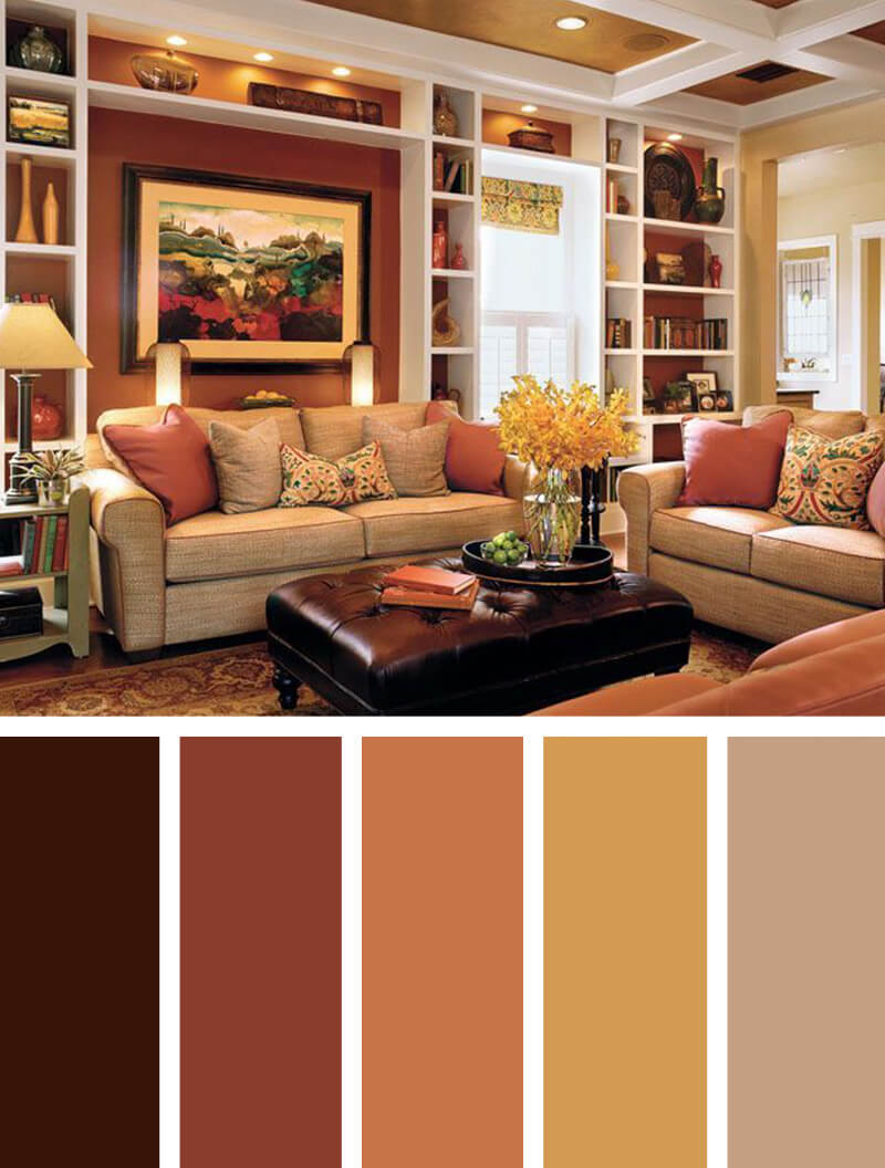 11 Best Living Room Color Scheme Ideas And Designs For 2023   005 Living Room Color Scheme Ideas Color Harmony Homebnc 