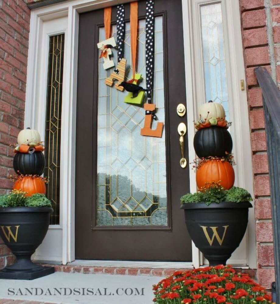 Diy Fall Door Decor! Super Simple And Cute! thumbnail