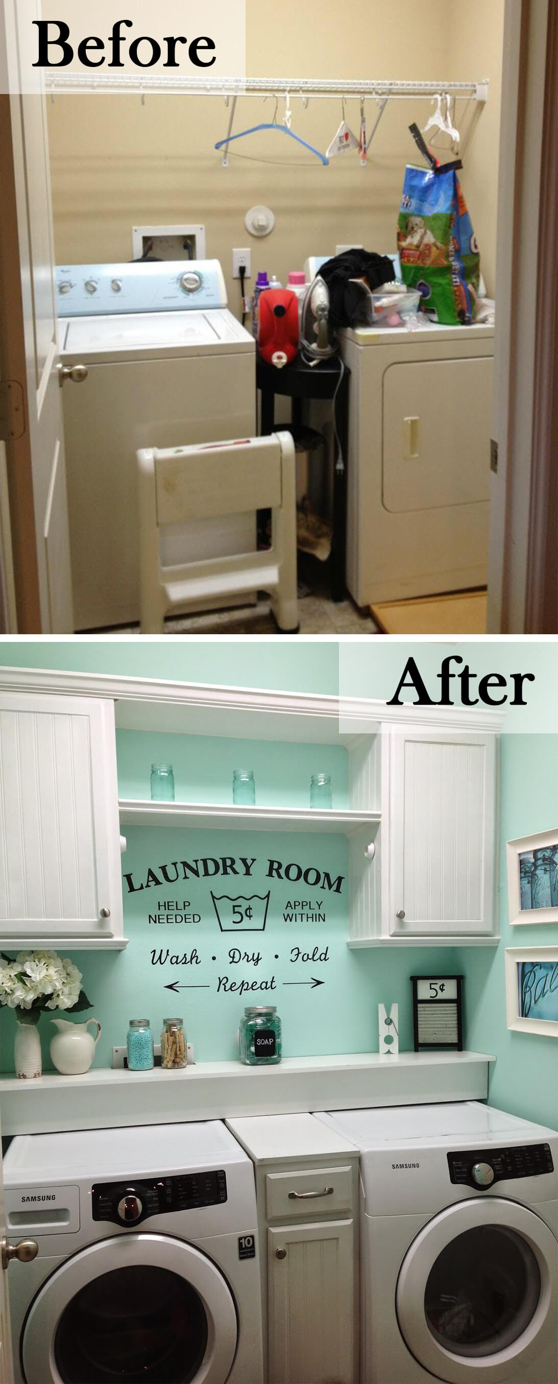 18 Best Budget Friendly Laundry Room Makeover Ideas and Designs ...