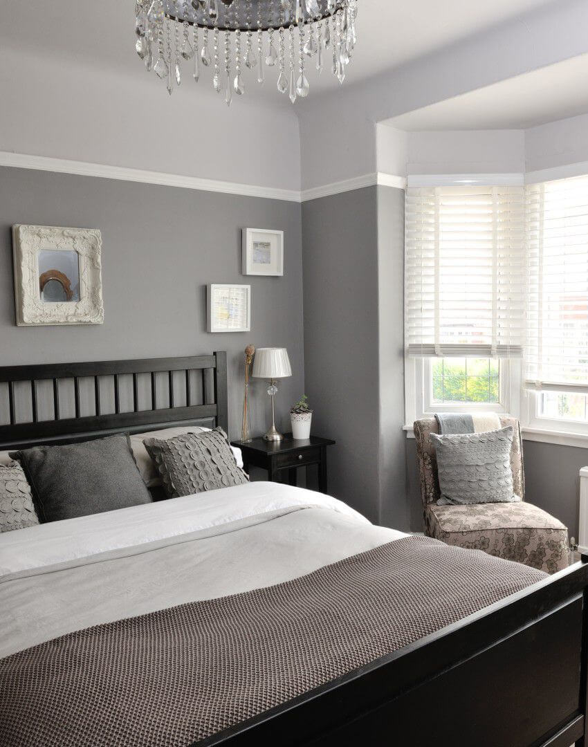 A Structured Gray Bedroom Idea for a Stunning ...