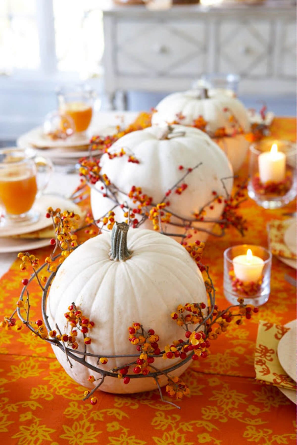 pumpkin wedding centerpieces