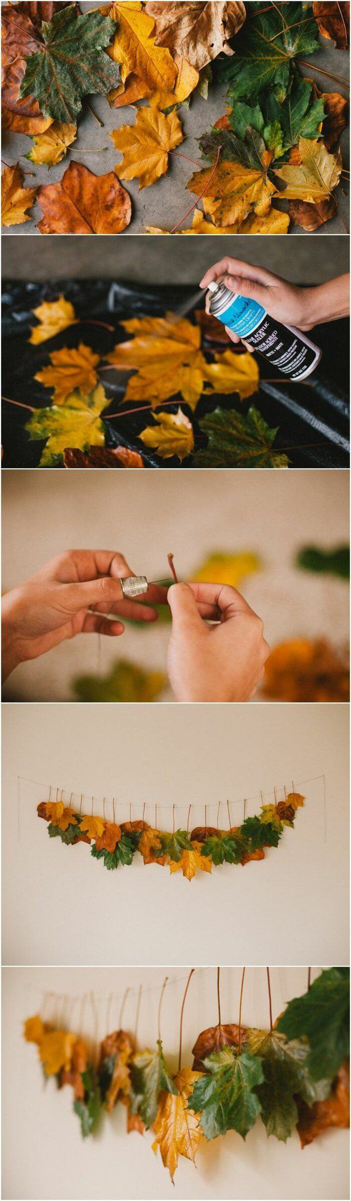 Beginner Friendly Fall Leaves Garland