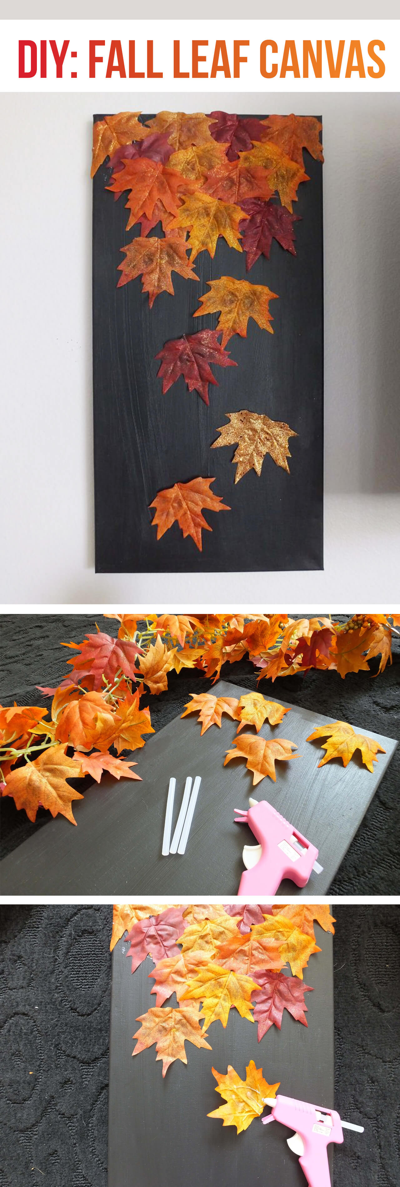 Fall Leaf Art for Instagram Backdrop
