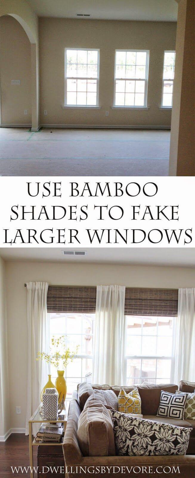 How to Fake Floor-To-Ceiling Windows
