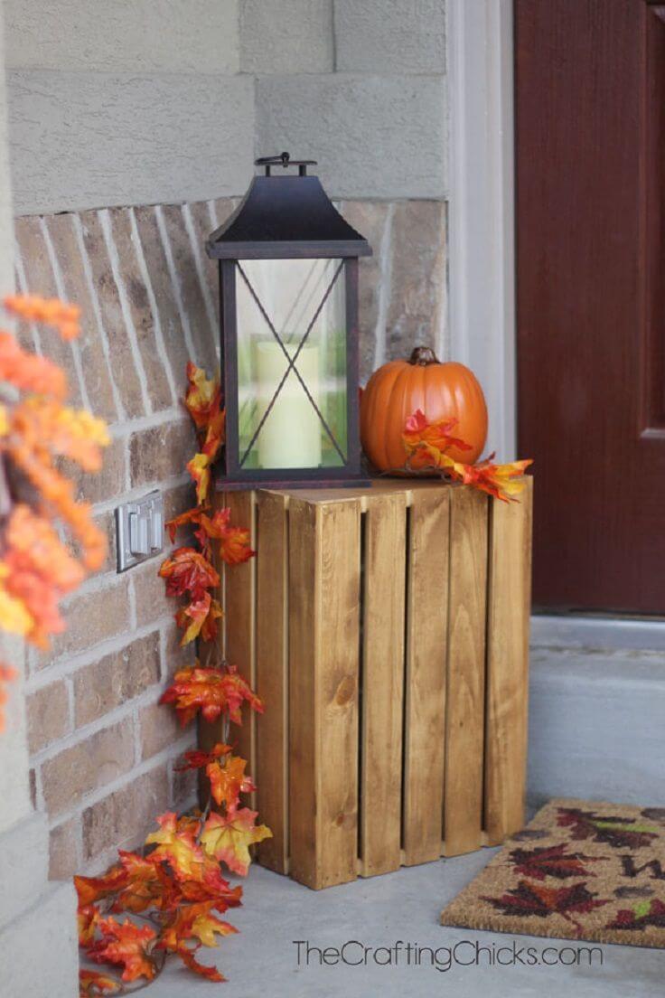 Apple Crate Fall Porch Display