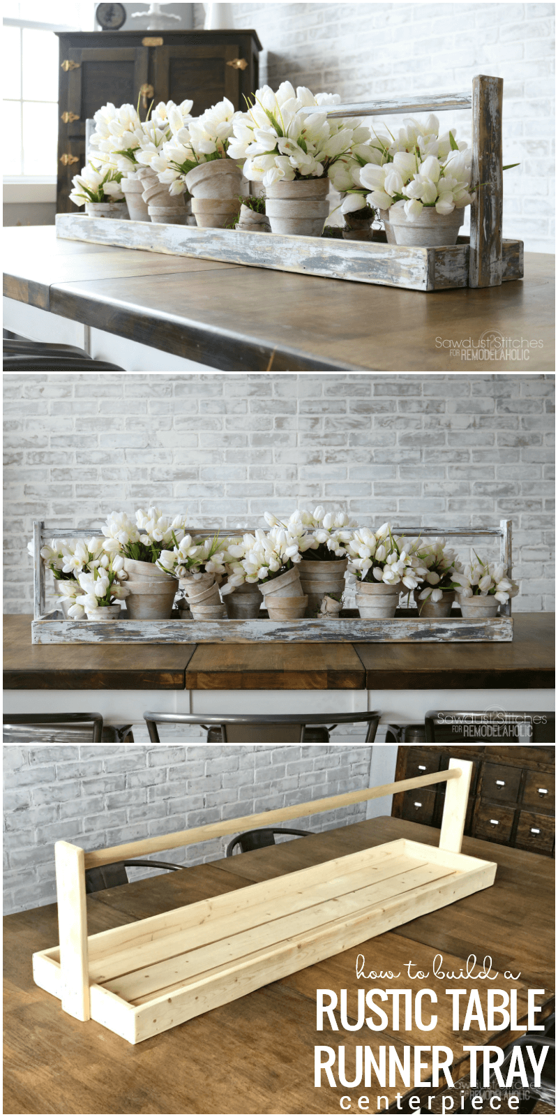 A Simple Wooden Table Runner Tray