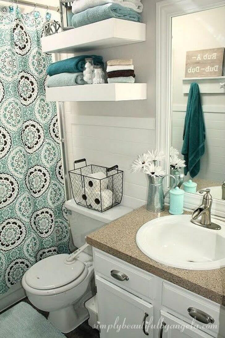 over the toilet storage ideas