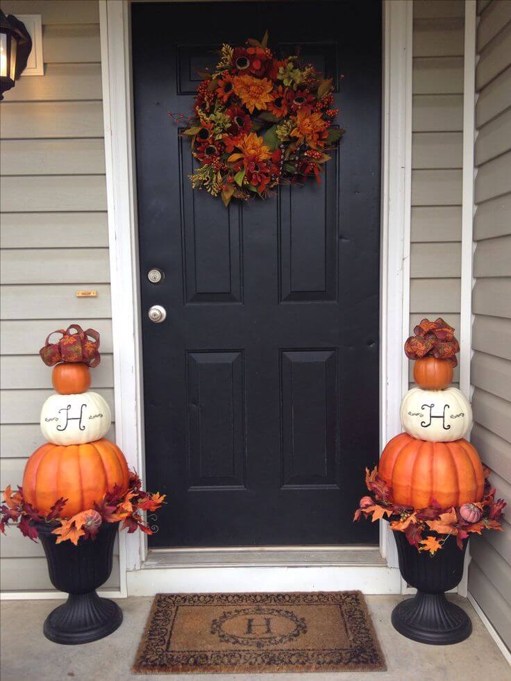 Monogram letters for front door