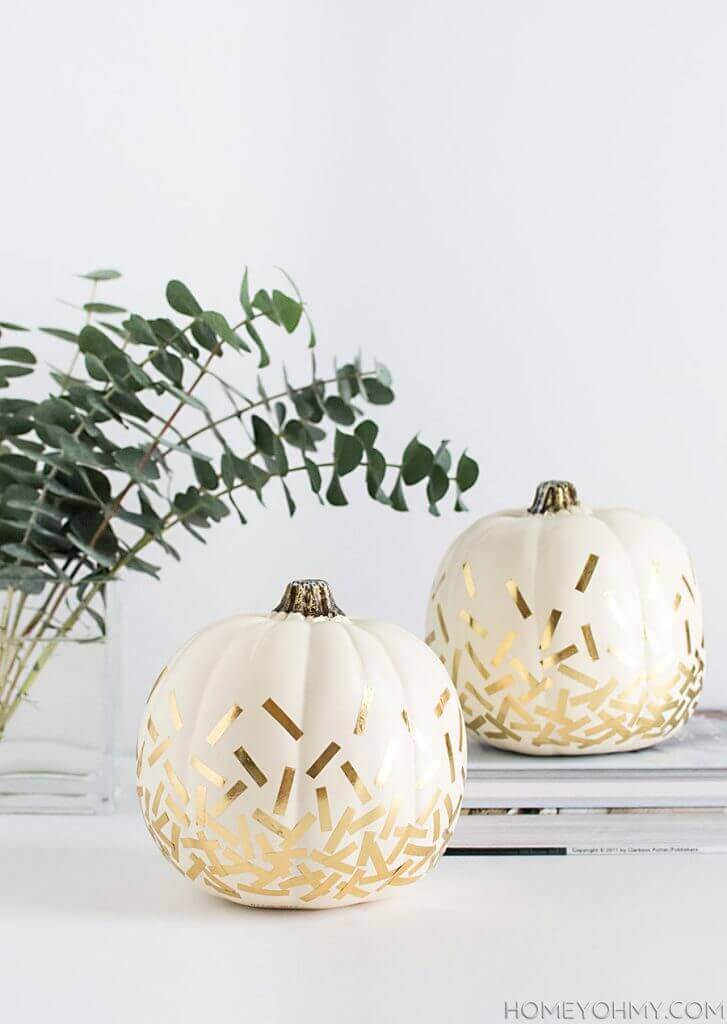 Elegant Indoor No-Carve Pumpkin Decorating Ideas