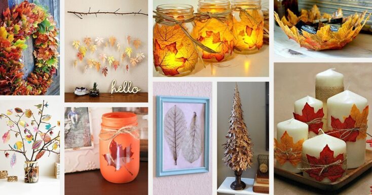 Featured image for 26 Colorful DIY Fall Leaf Crafts You Must Try this Season