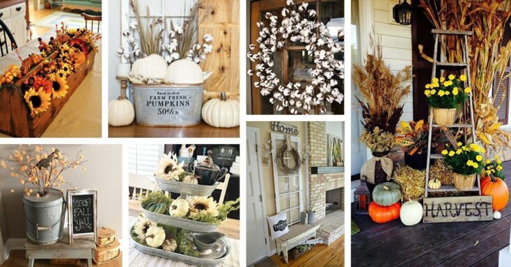 Featured image for 60+ Lovely Farmhouse Fall Decorating Ideas that Will Warm Your Heart and Home
