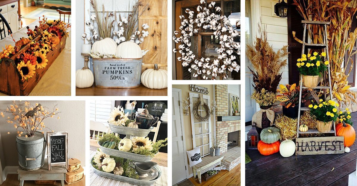 Featured image for “60+ Lovely Farmhouse Fall Decorating Ideas that Will Warm Your Heart and Home”