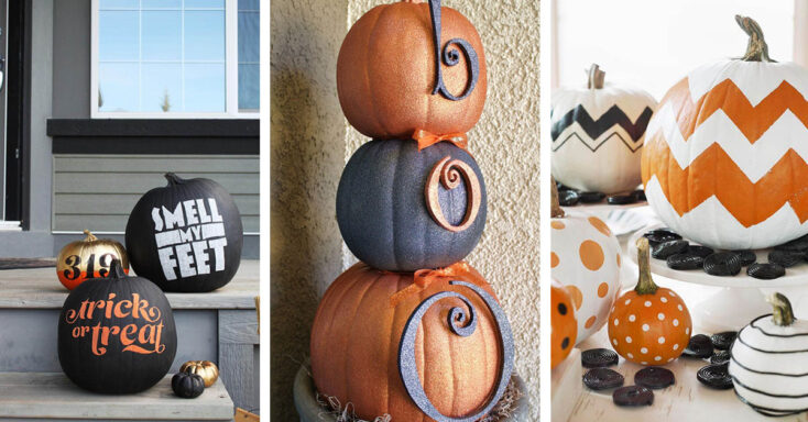 Featured image for 28 No Carve Pumpkin Decorating Ideas for Kids and Adults