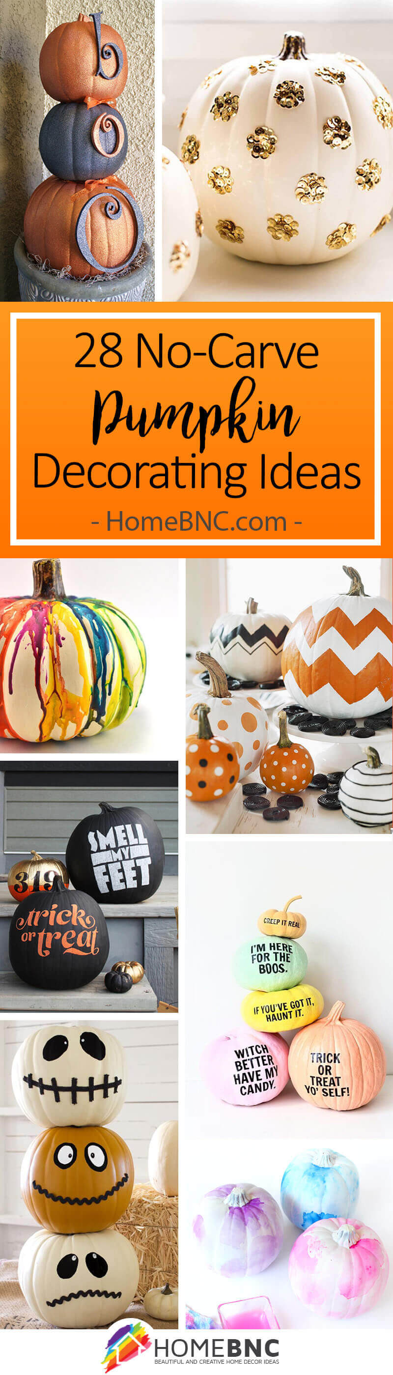 decorating ideas for pumpkins without carving