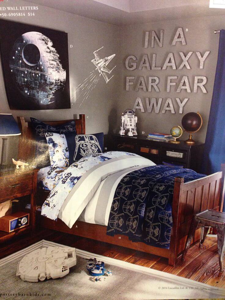 Decor for young man's bedroom