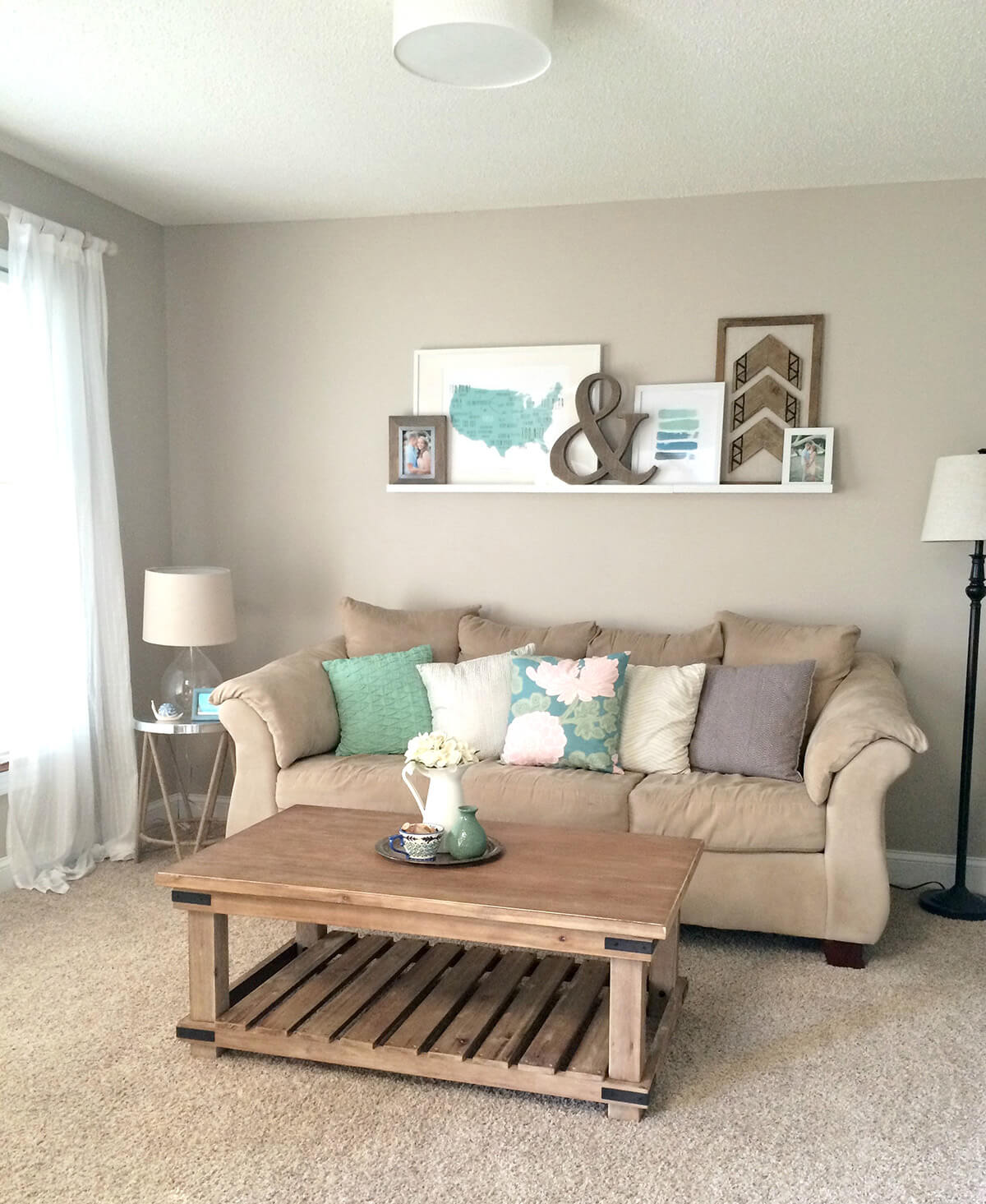 light beige living room