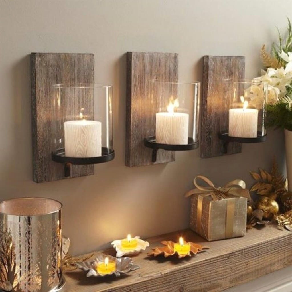 Ornaments Sconce Candlestick Home Wall Decoration Candle Holder Candle Stand 
