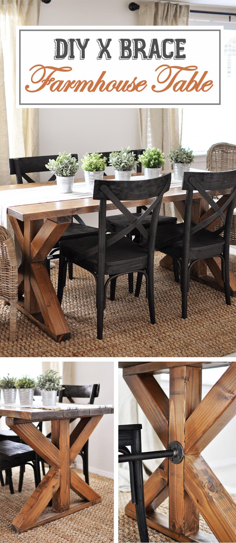 17 Best Rustic DIY Farmhouse Table Ideas and Designs for 2020