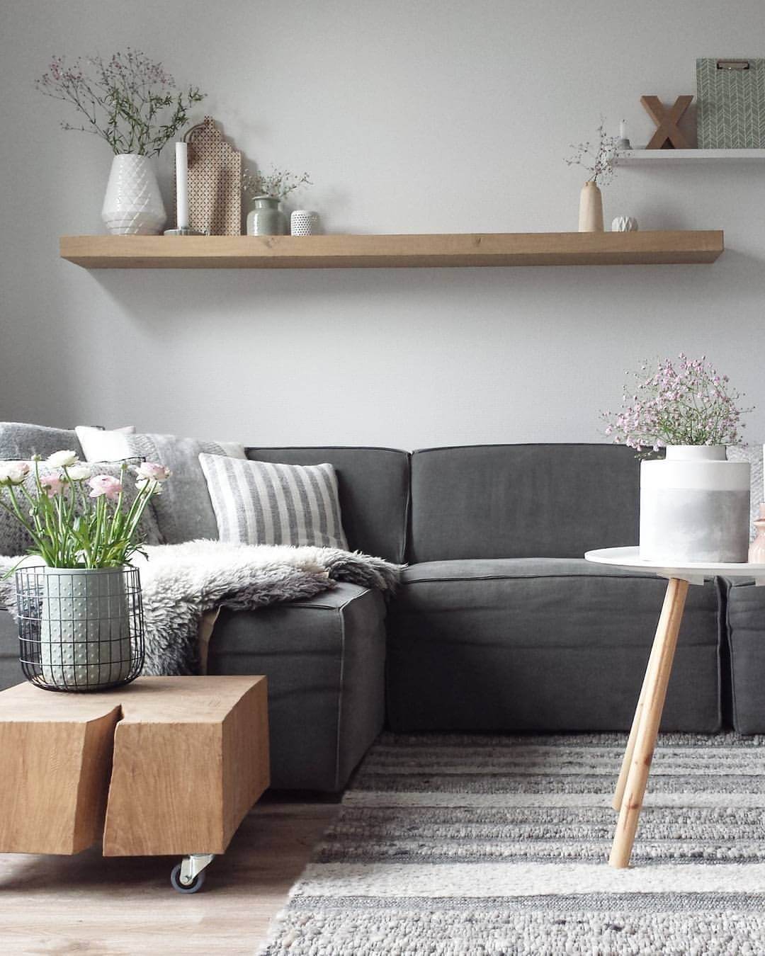 Warm Woods, Soft Textures Living Room