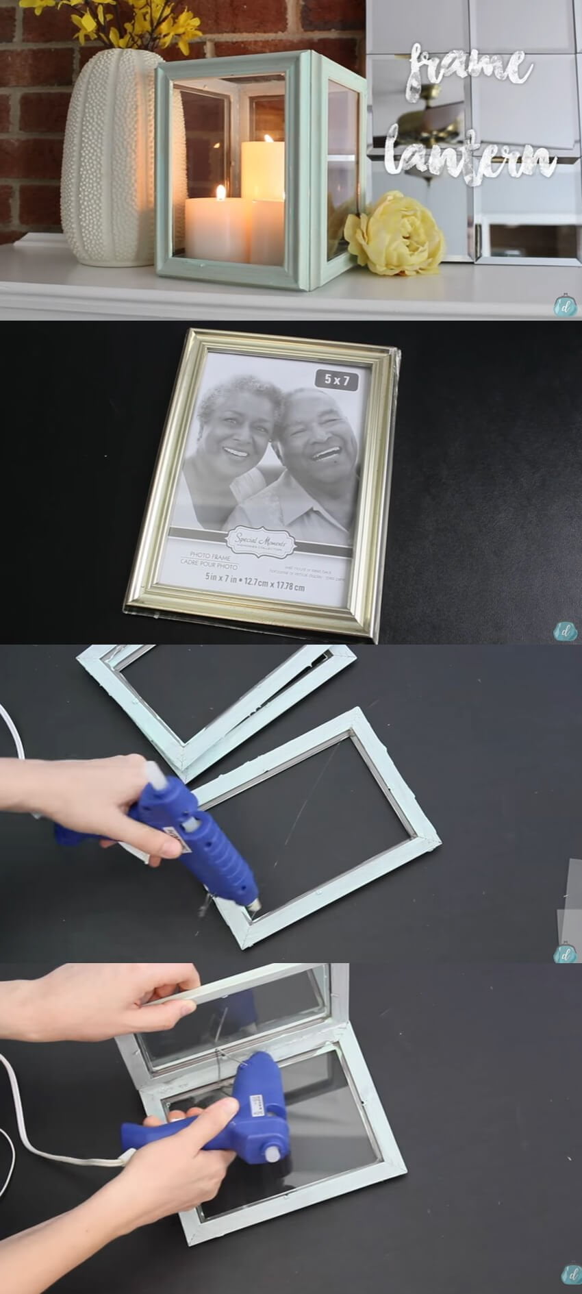 DIY Picture Frame Candle Holder