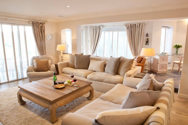 living room furniture for beige walls