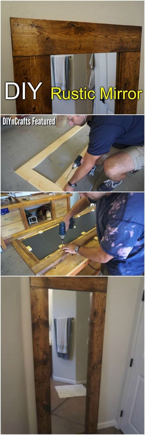 Easy DIY Rustic Mirror Transformation