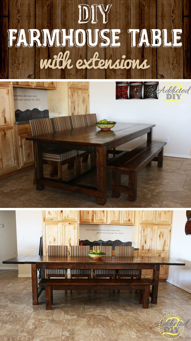 Amazing Expandable Farmhouse Table Project