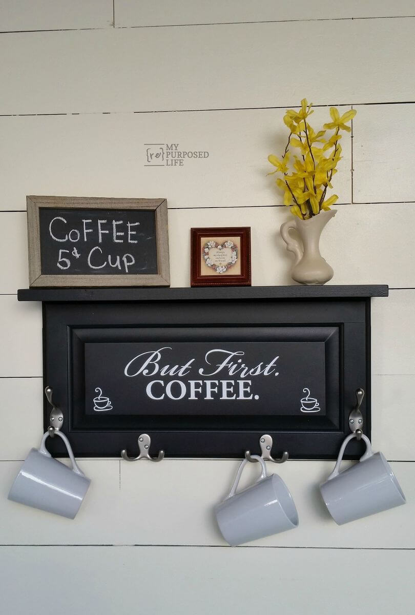 But First Coffee Cabinet Door Sign