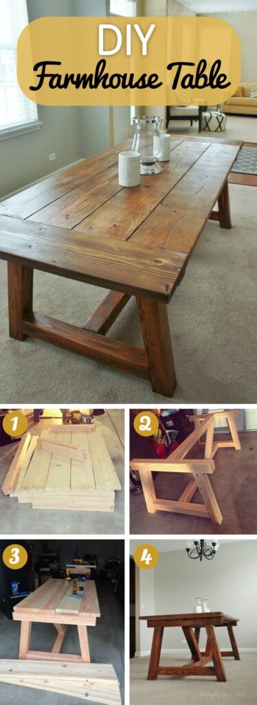 25+ Best Rustic DIY Farmhouse Table Ideas and Designs for 2023