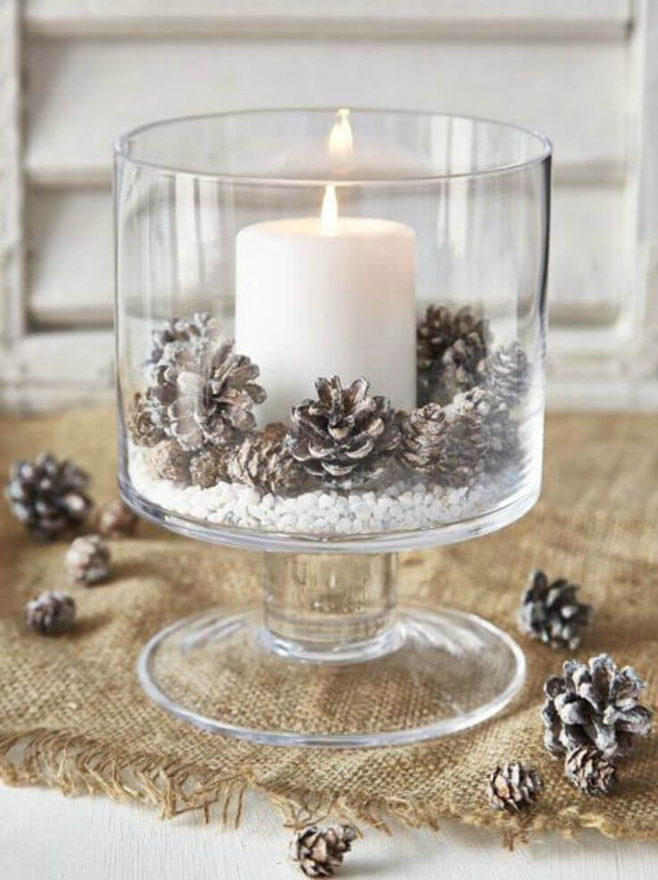 glass candle decoration