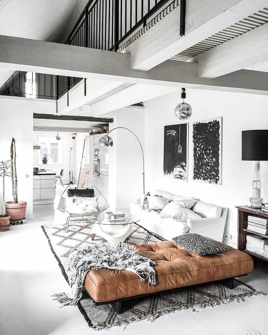 Monochromatic Look Modern Living Room