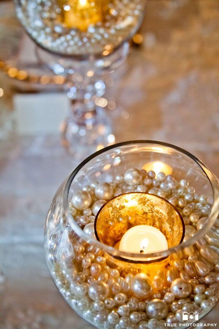 BAUBLE HURRICANE LAMP TEA LIGHT SHABBY VINTAGE GLASS CANDLE WEDDING   TABLE 