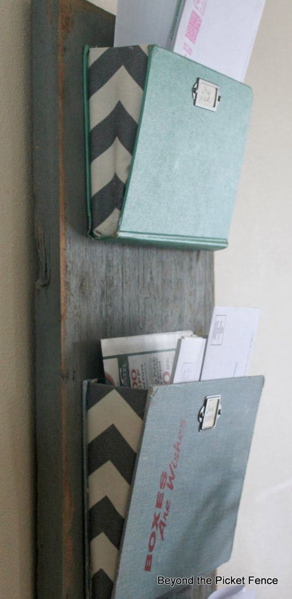 Upcycled Vintage Book Mail Catchers