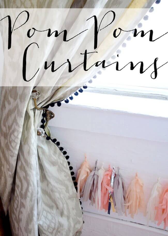 Sweet and Delicate Pom Pom Curtains