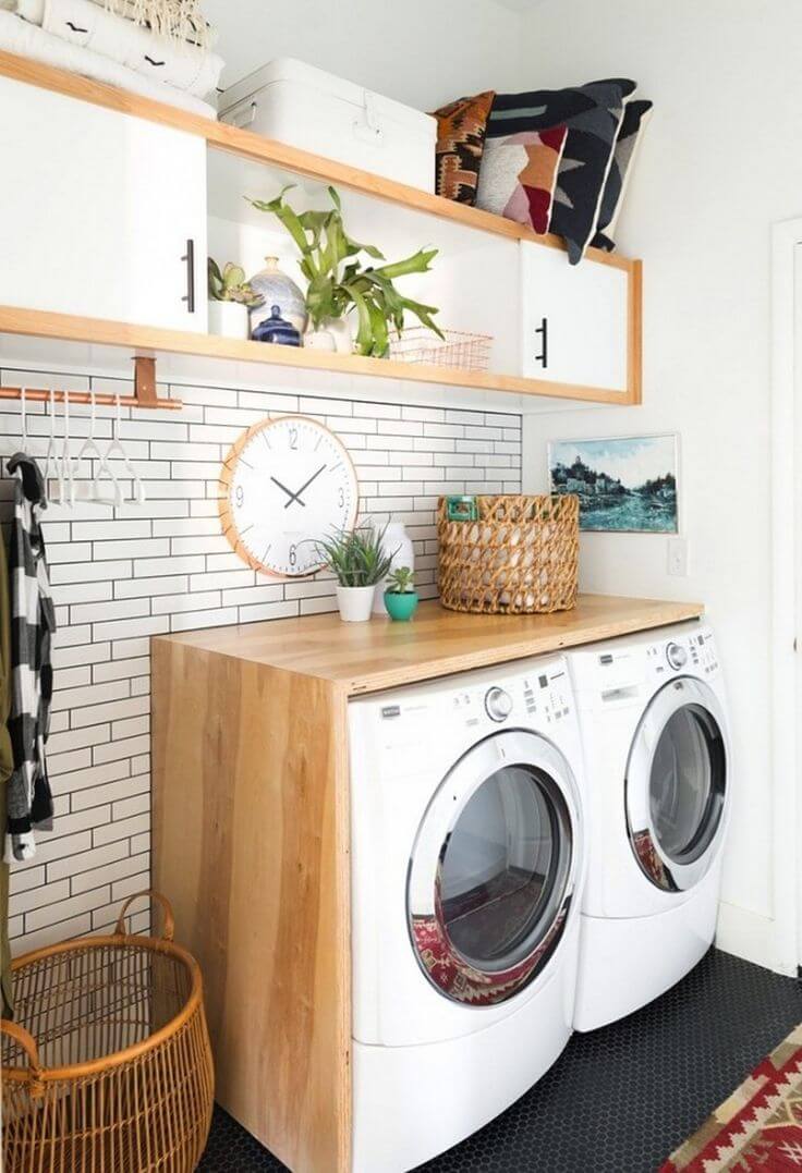 small shelf for laundry room