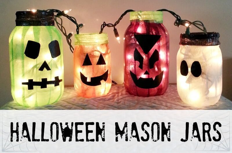 30 Best DIY Mason Jar Halloween Crafts (Ideas and Designs) for 2017