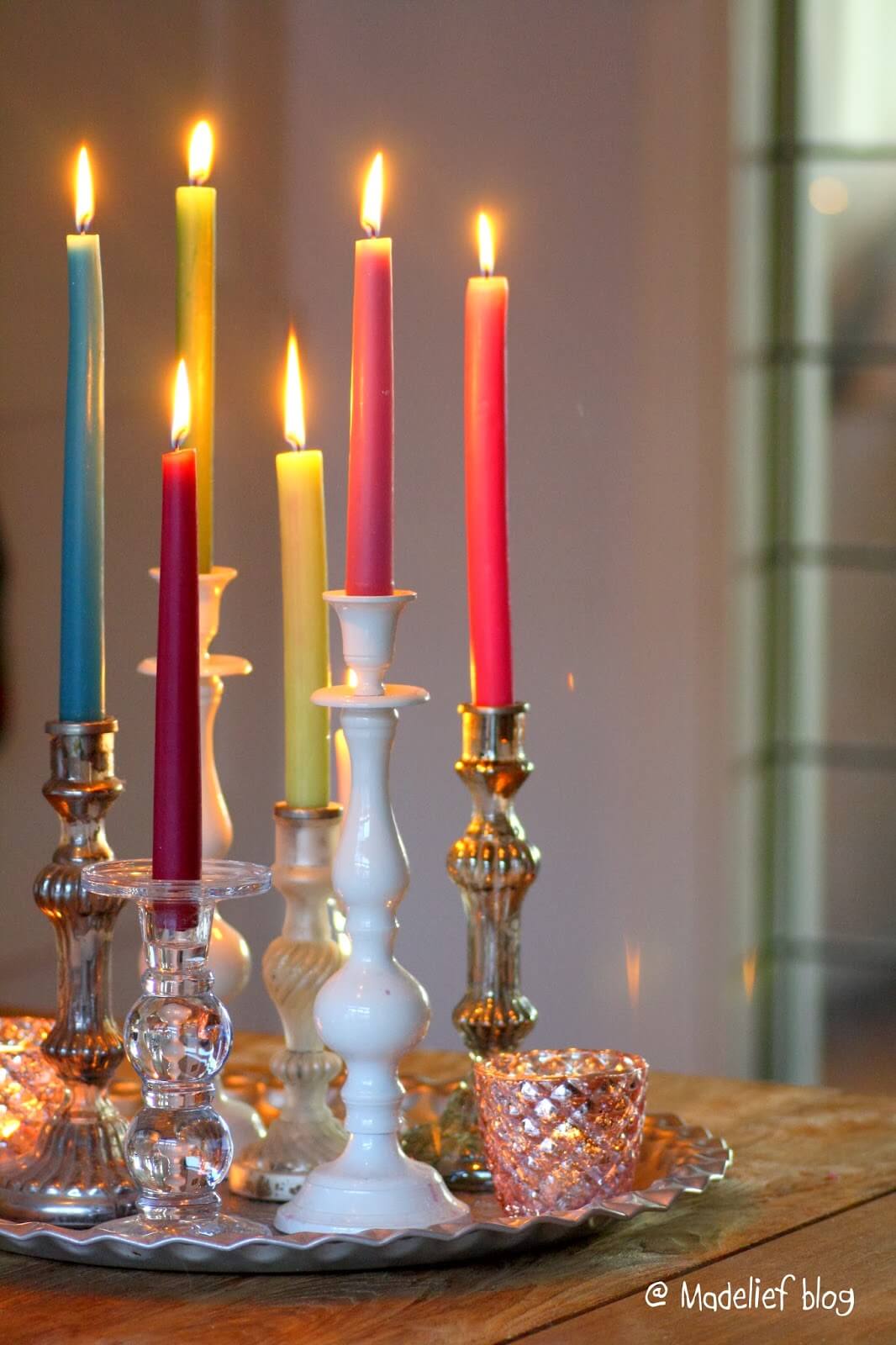 Vintage Holders, Festive Tapers Candles