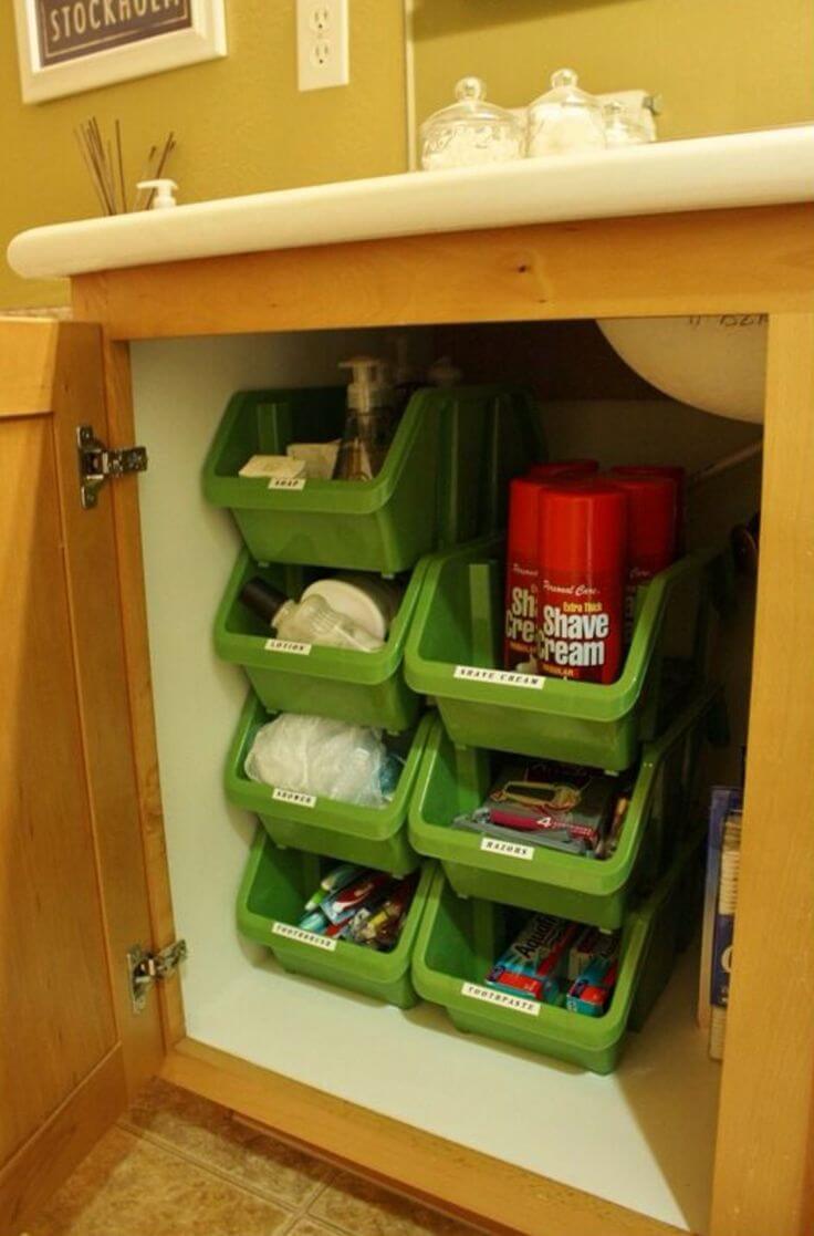 Under Counter Bathroom Nesting Bins