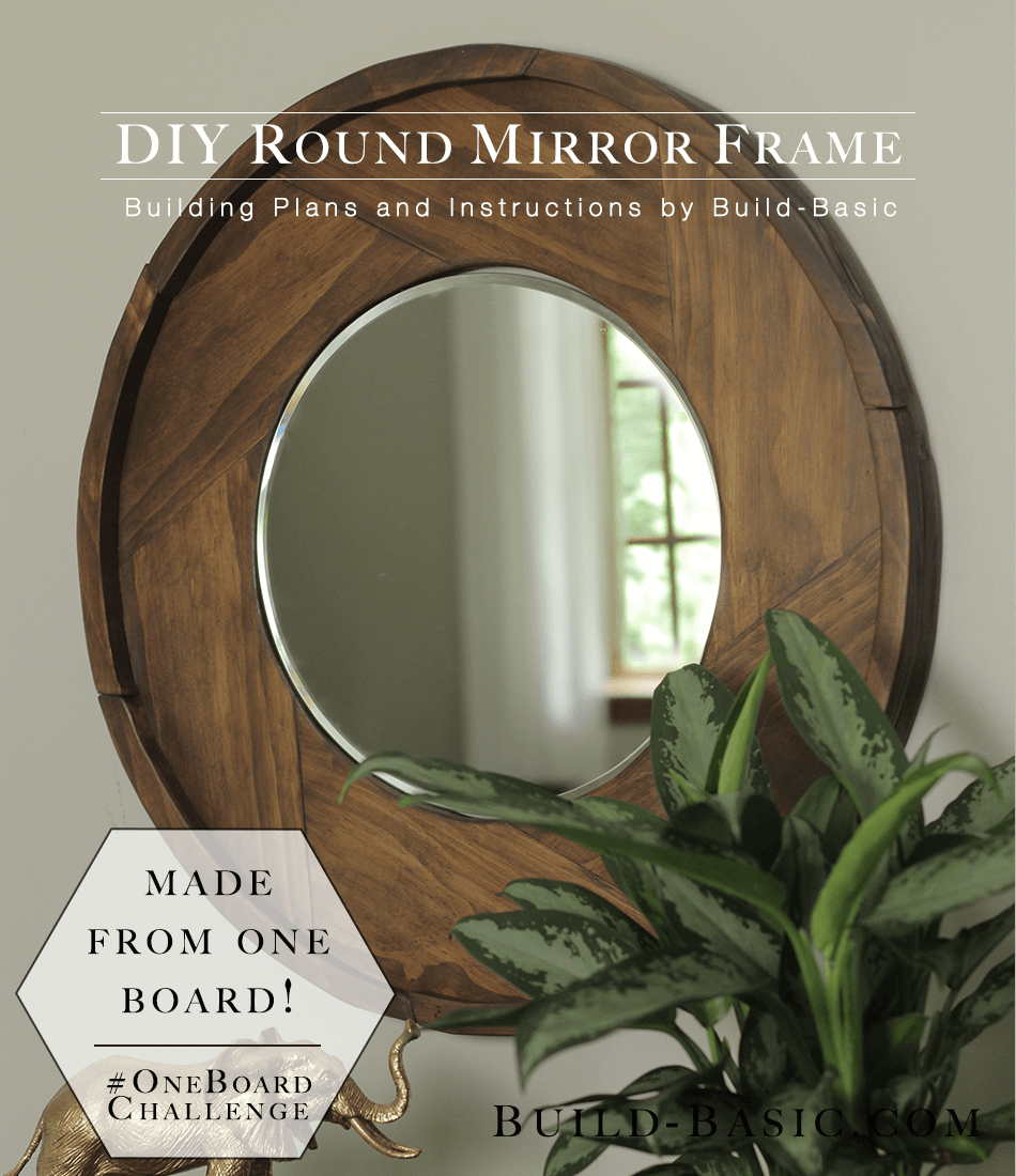 Sleek Circular Wooden Frame