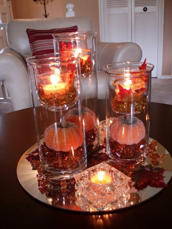 glass candle decoration