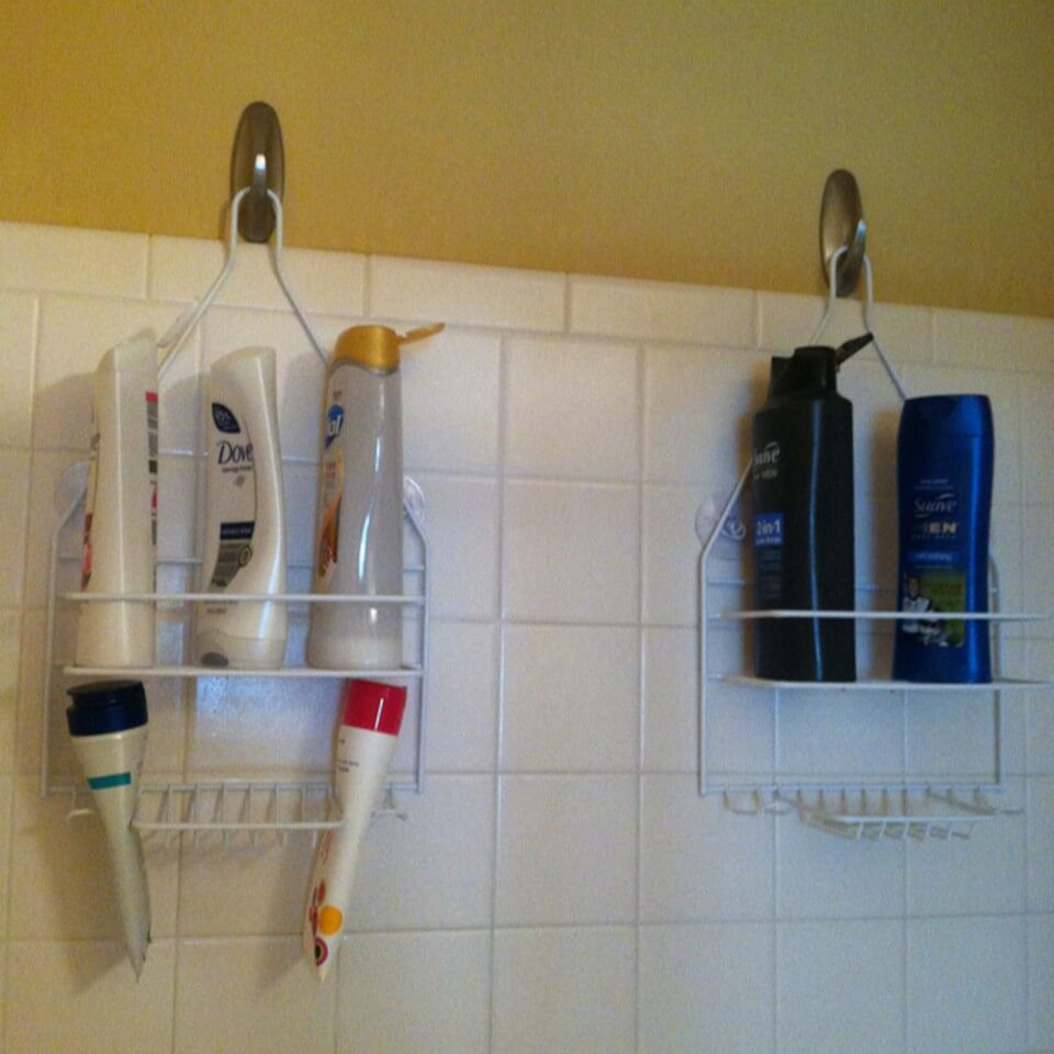His and Hers Shower Organizers