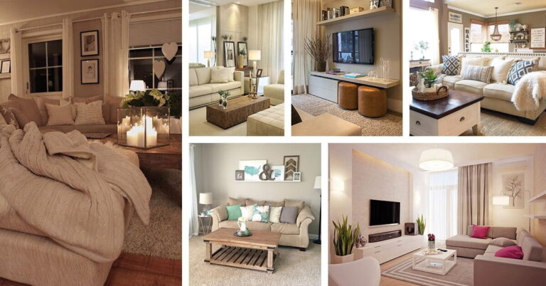 Beige Living Room Design Ideas