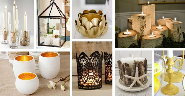 Featured image for 21 Crafty DIY Candle Holder Ideas to Beautify Your Room
