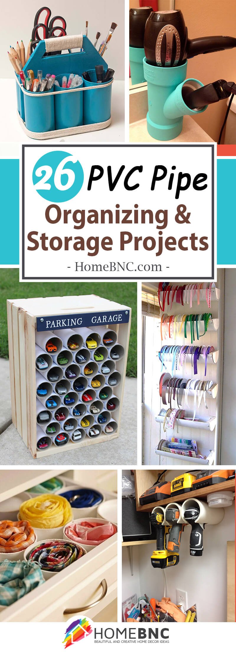 PVC Pipe Organizing and Storage Ideas