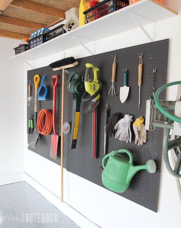 High Visibility Black Pegboard Wall