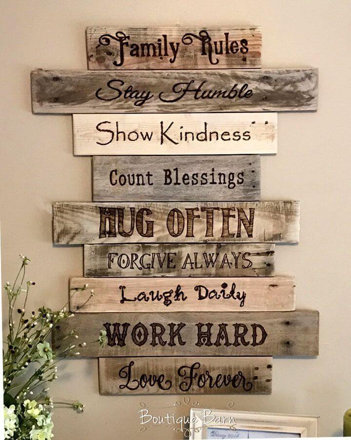 02 rustic wood sign ideas inspirational quotes homebnc