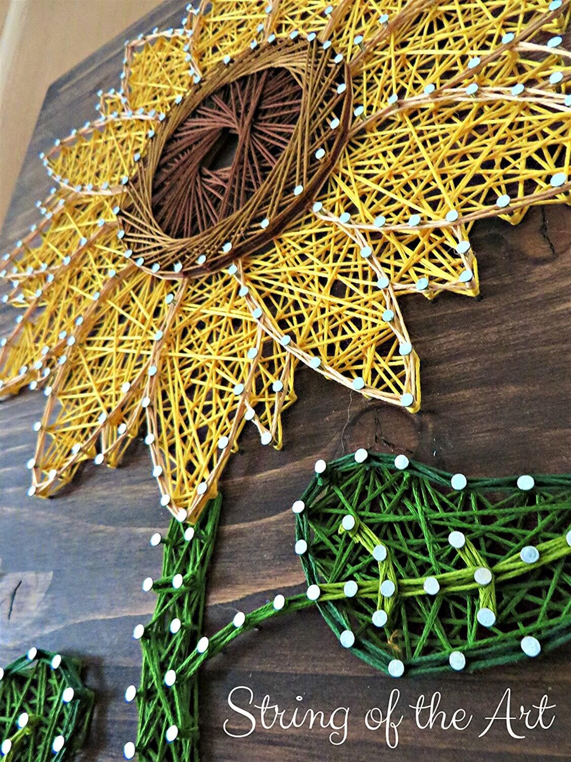 Printable Sunflower String Art Pattern musingsofthemiddleschoolminds