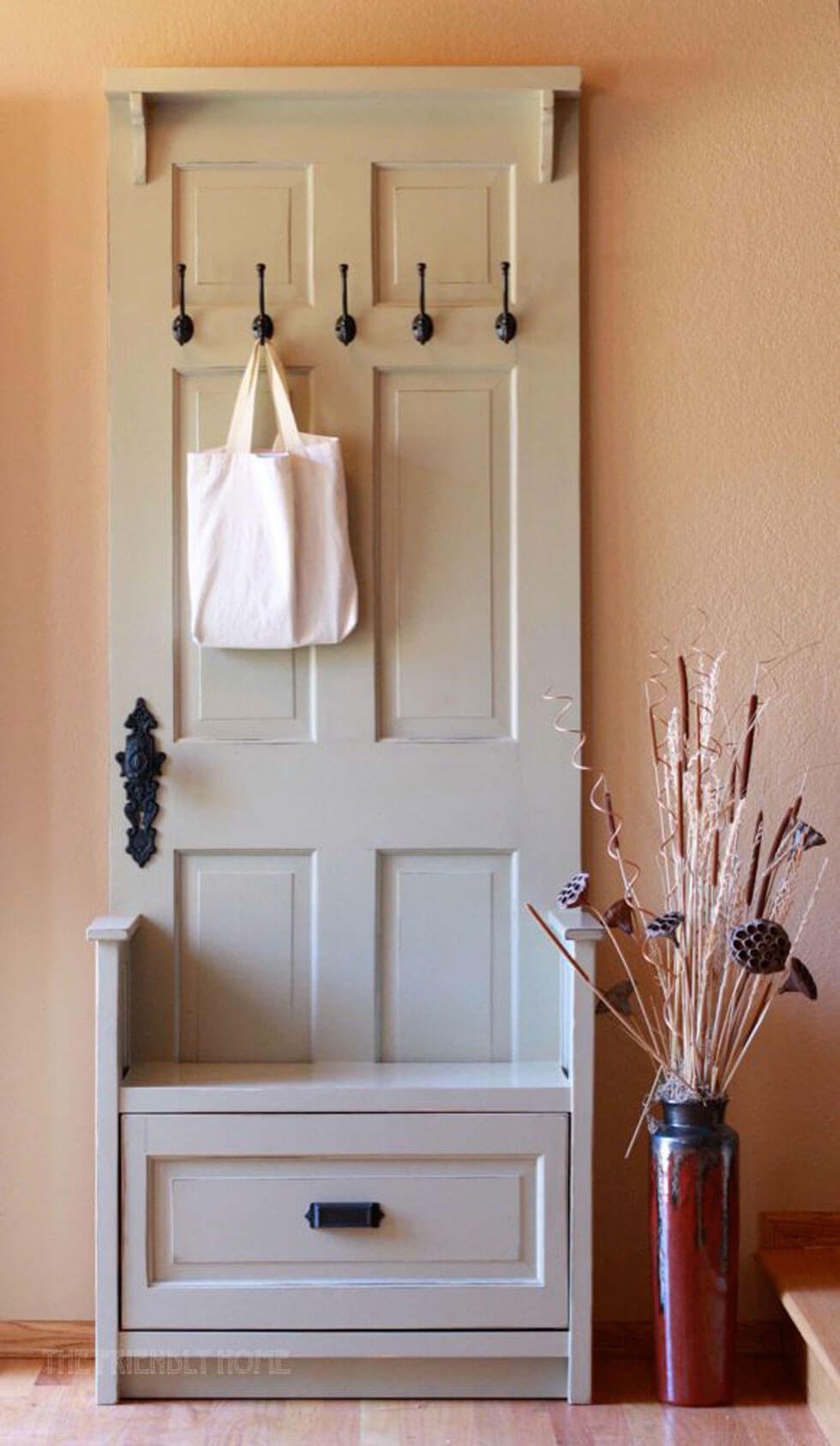 coat rack with doors