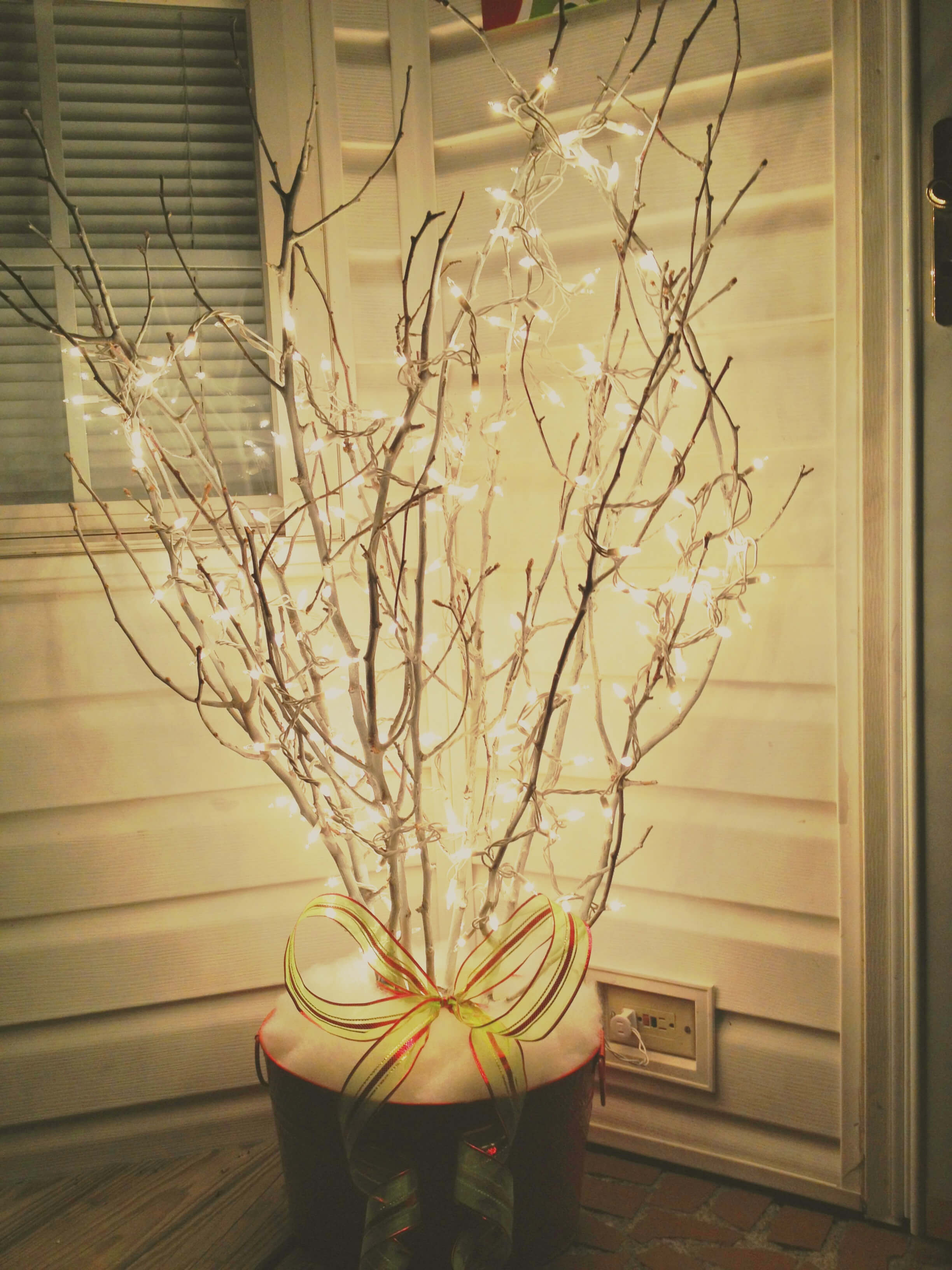 Simple Branches With String Lights