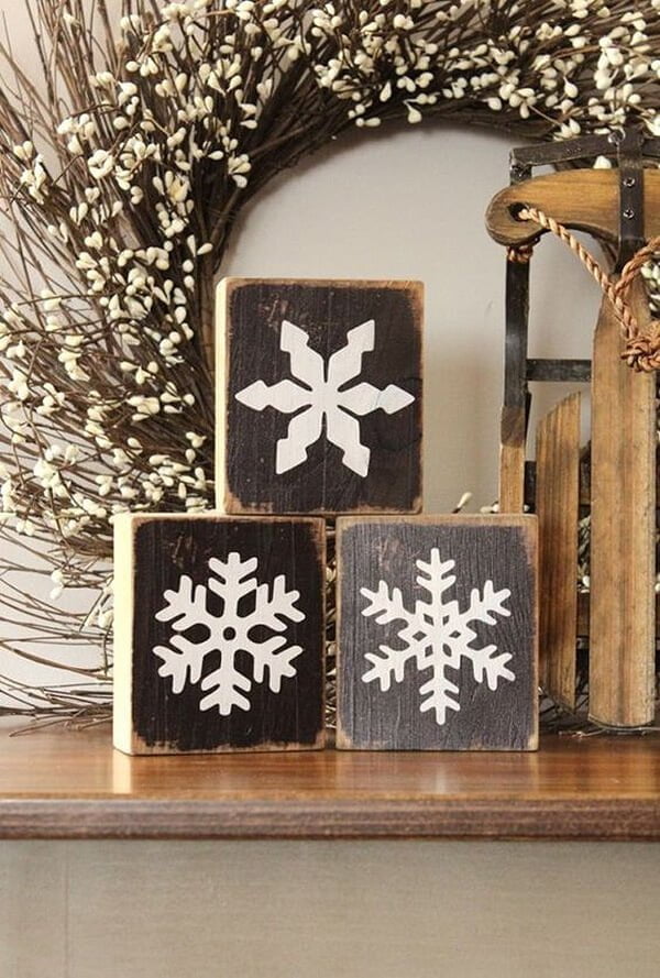 Snowflake Wood Block Project